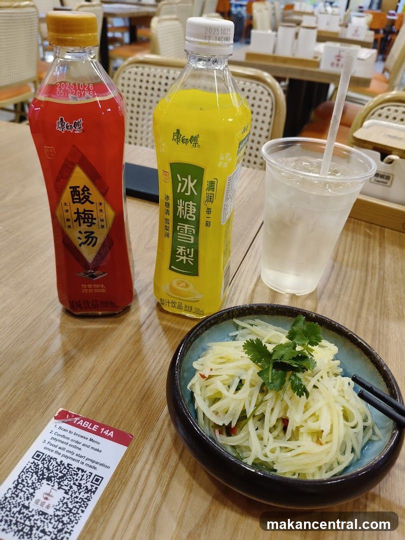 Table Setting with Drinks and Food