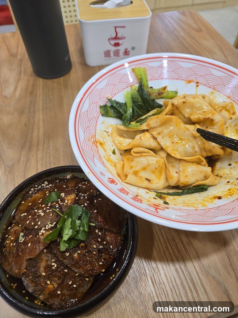 Spicy Dumplings and Sliced Meat