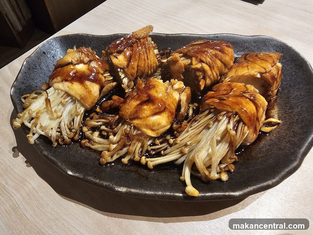 Enoki Mushroom and Meat Rolls