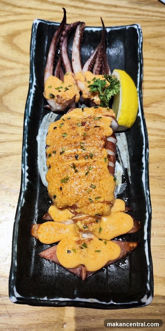 Grilled Squid with Sauce