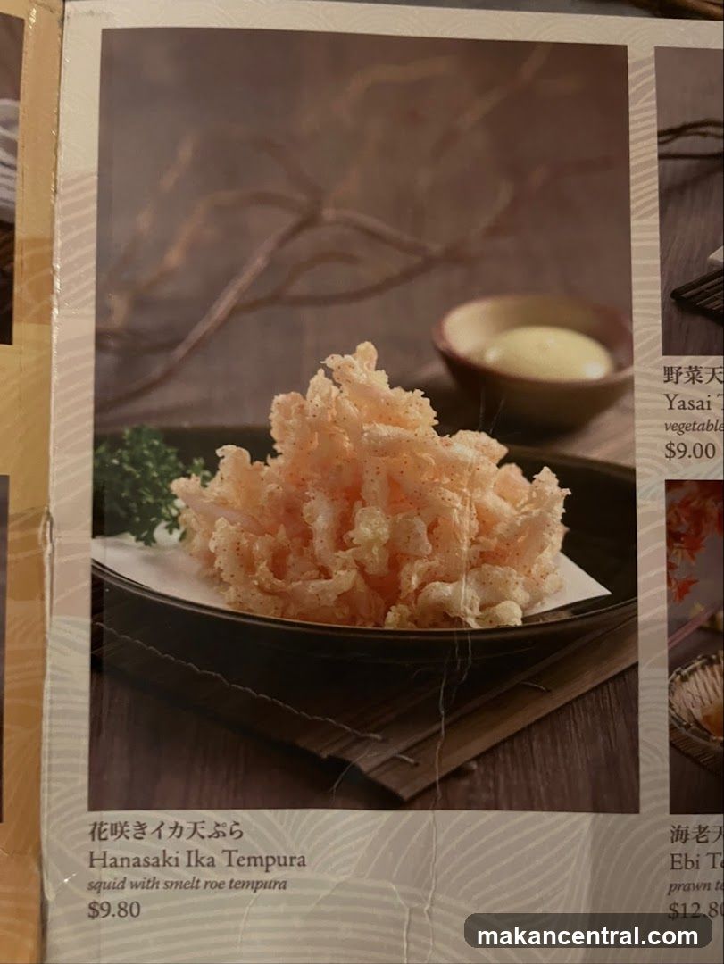 Menu items
