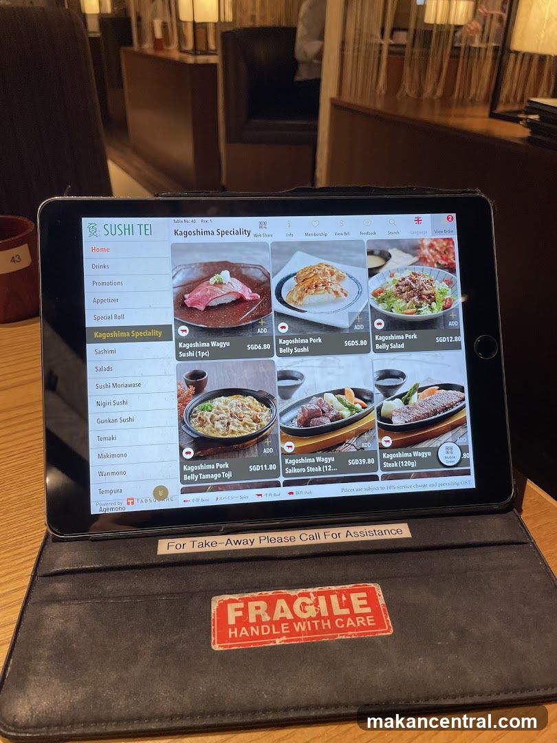 Sushi Tei Menu