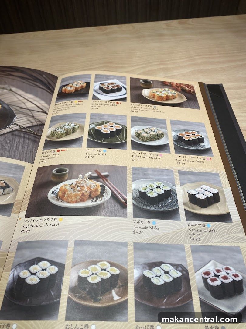 Sushi Menu