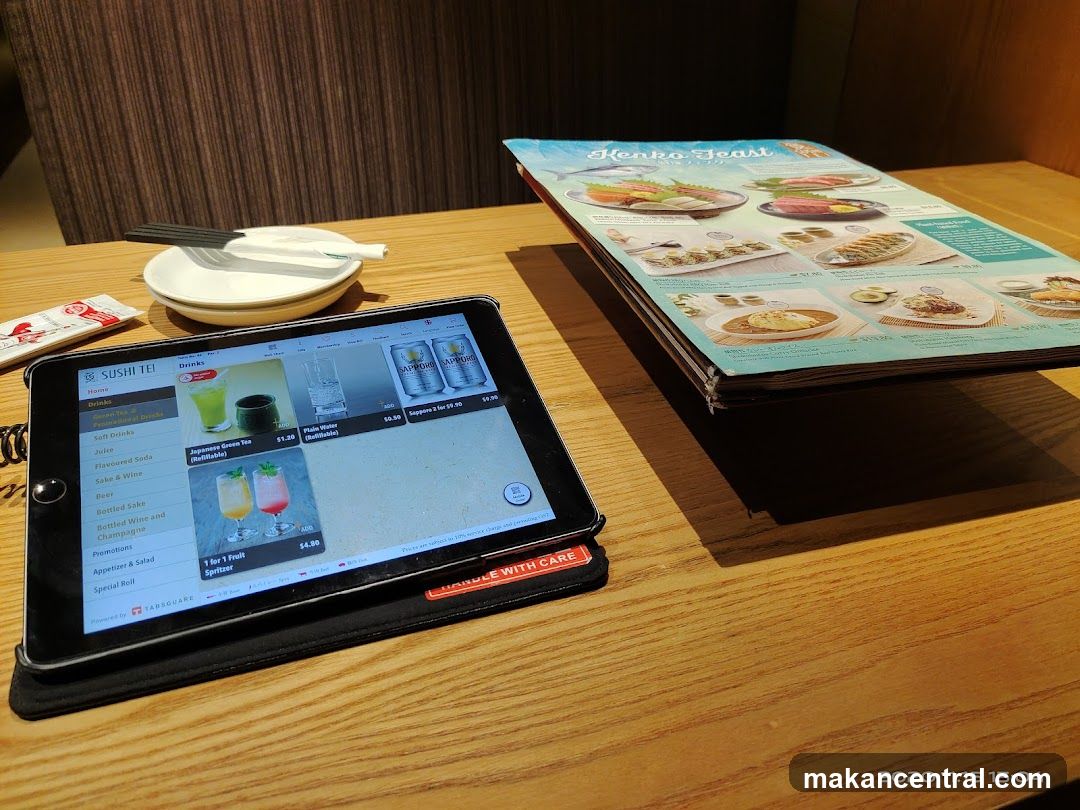 Sushi Tei Tablet Menu and Kenko Feast Menu