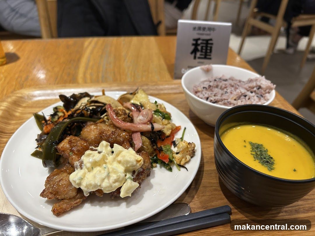 Meal with Rice and Soup