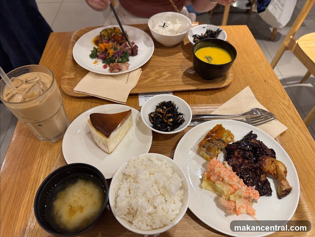 Table with a meal