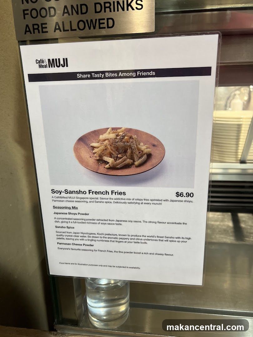 Soy-Sansho French Fries Menu