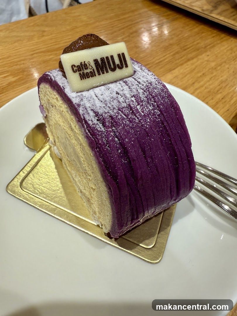 Purple Yam Cake Slice
