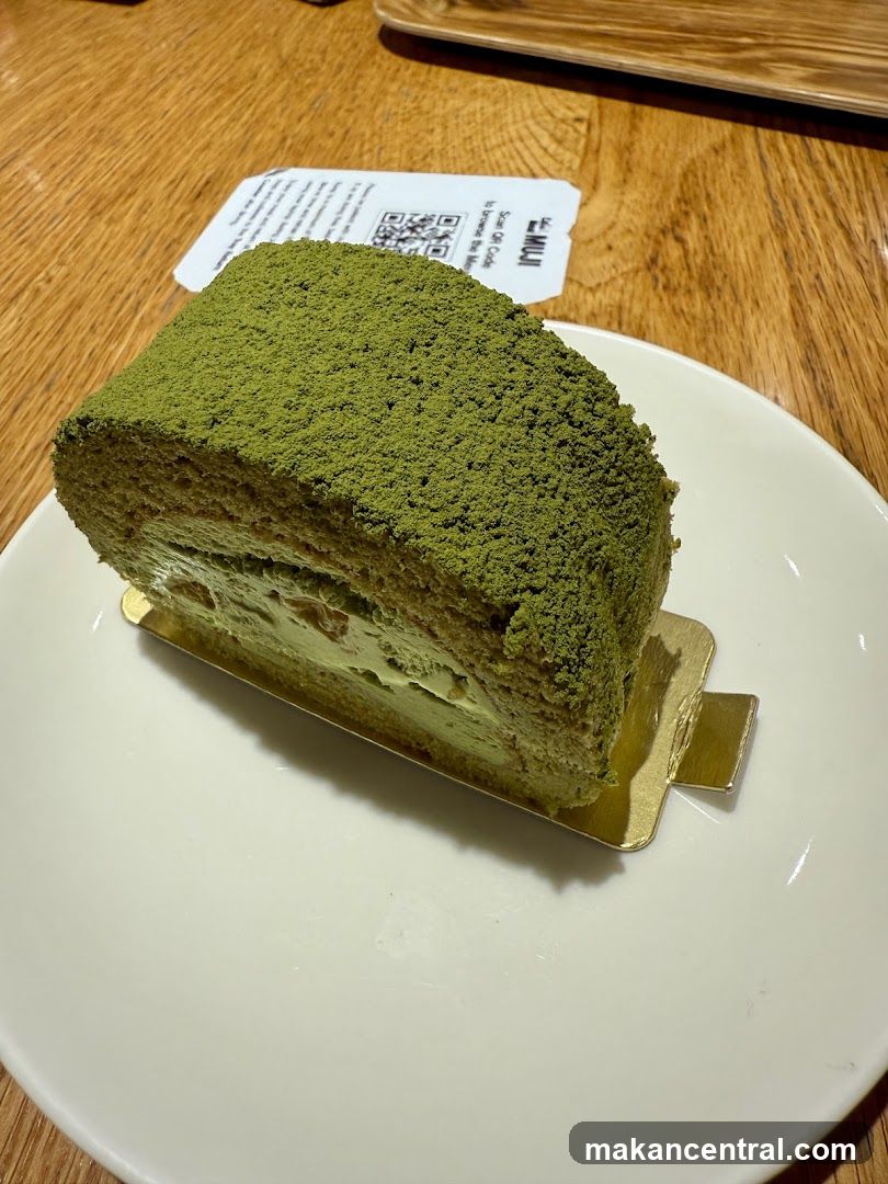 Matcha Cake Slice