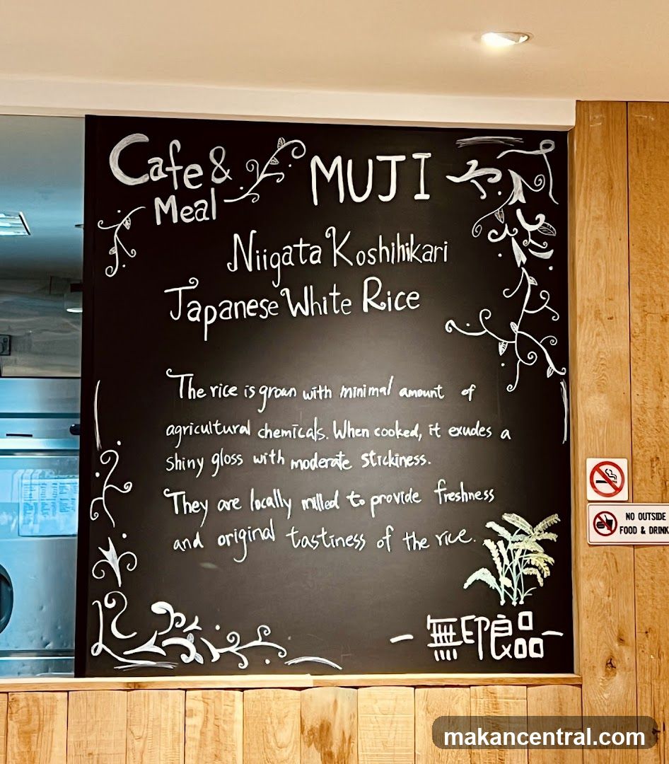 MUJI Cafe & Meal Chalkboard