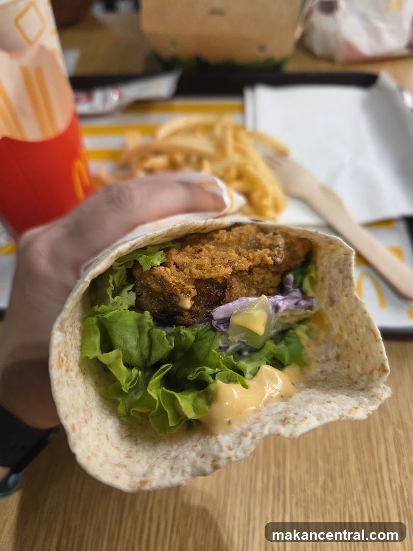 Chicken Wrap with Fries