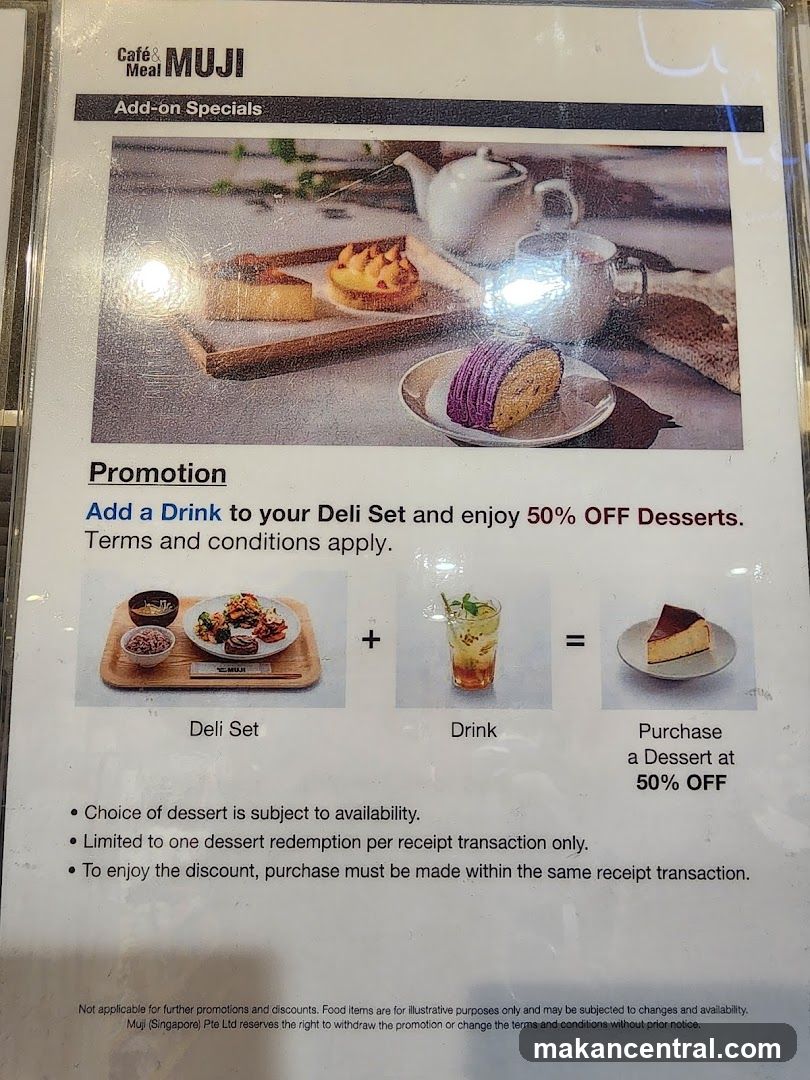 MUJI Cafe Add-on Specials