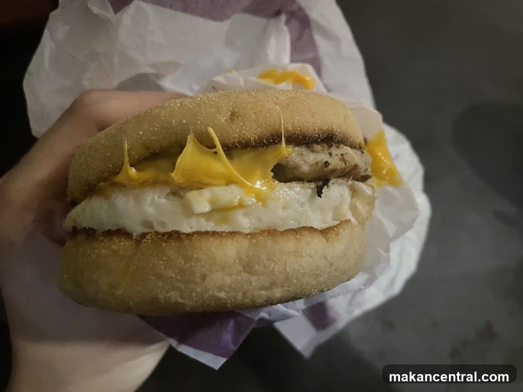 Sausage, Egg, and Cheese Muffin