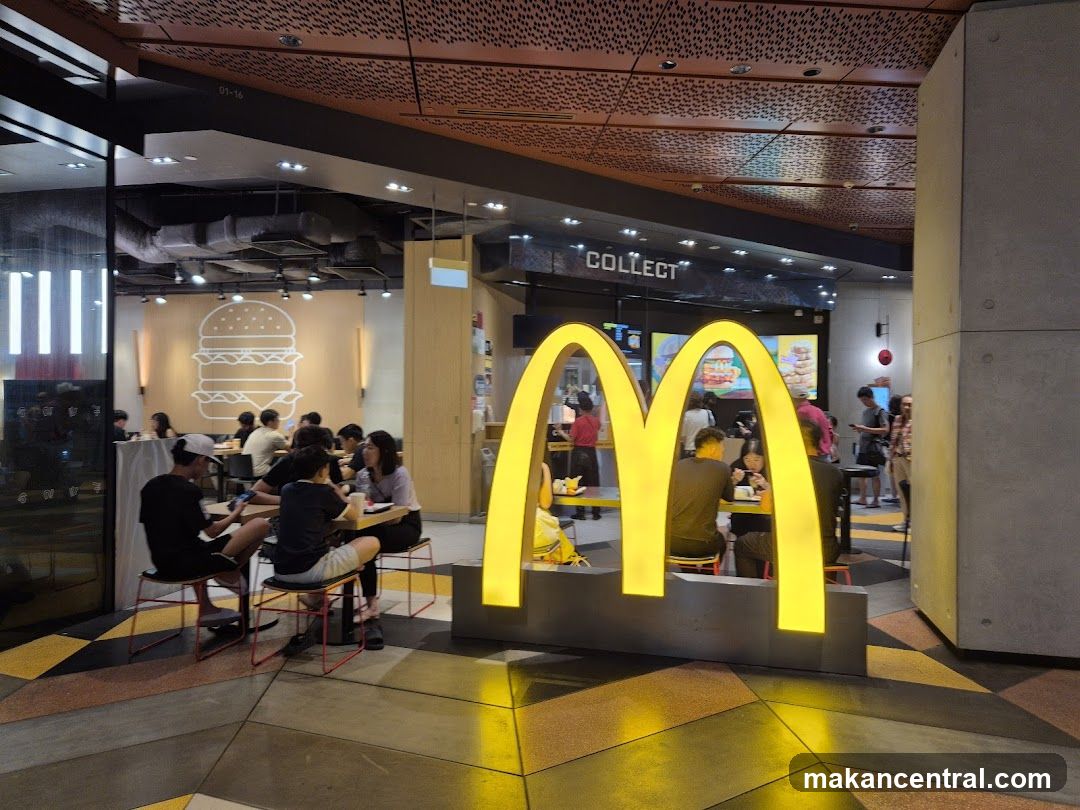 McDonald's Interior with Golden Arches