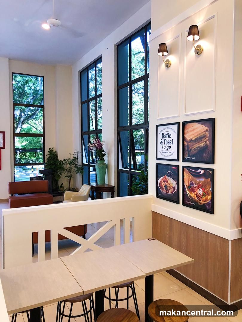 Cafe Interior with Artwork