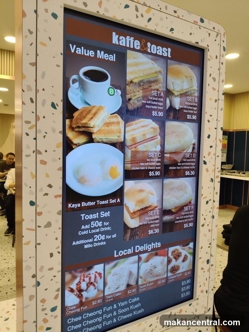 Kaffe & Toast Menu