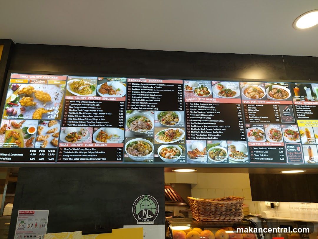 Thai Food Menu