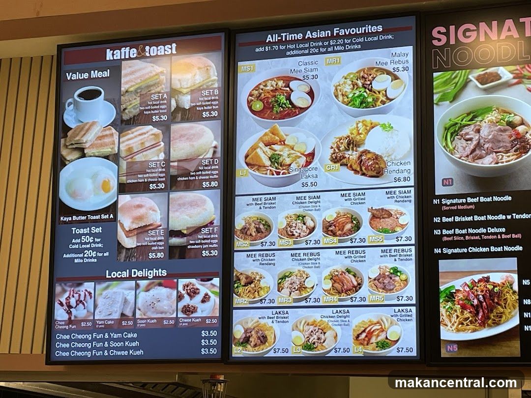 Kaffe & Toast Menu