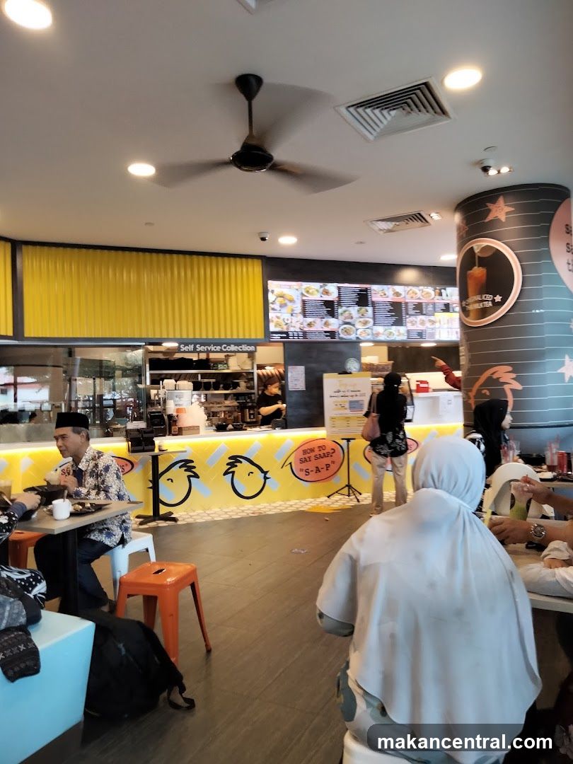 Restaurant Interior with Menu