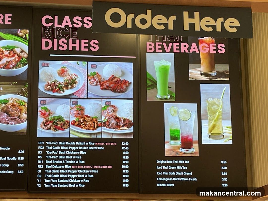 Thai Rice Dishes and Beverages