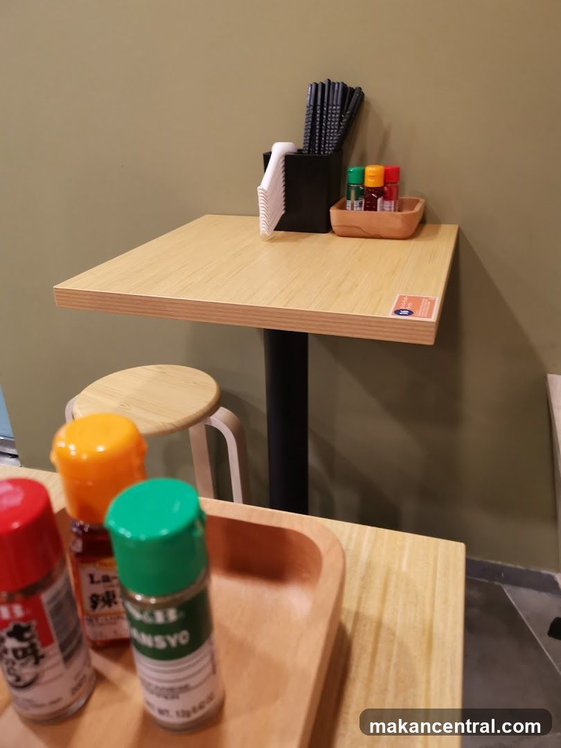 Table Setting with Condiments