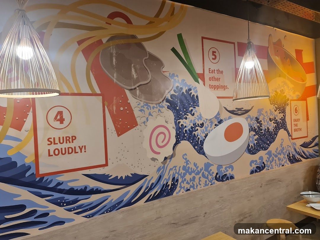 Ramen Eating Instructions Mural