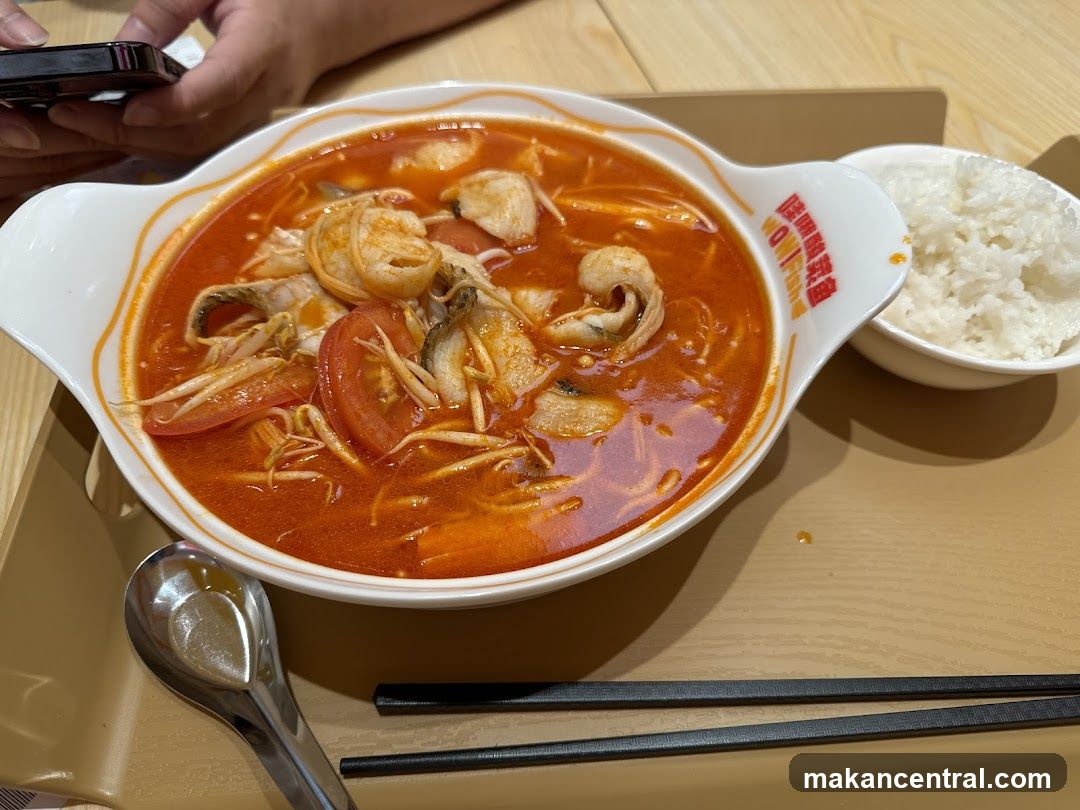 Seafood Tom Yum Soup with Rice