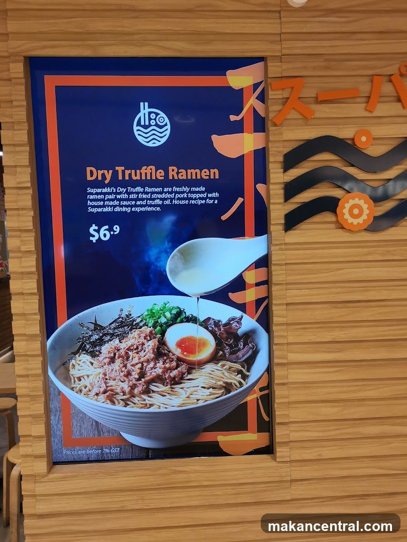 Dry Truffle Ramen Advertisement