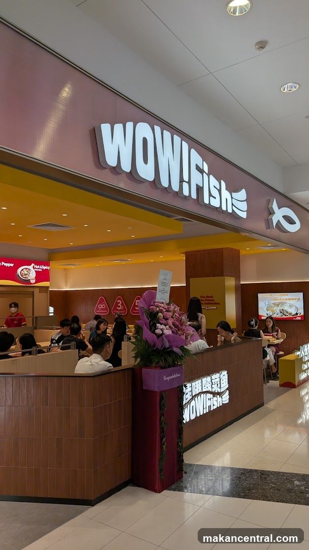 Restaurant Interior with Signage