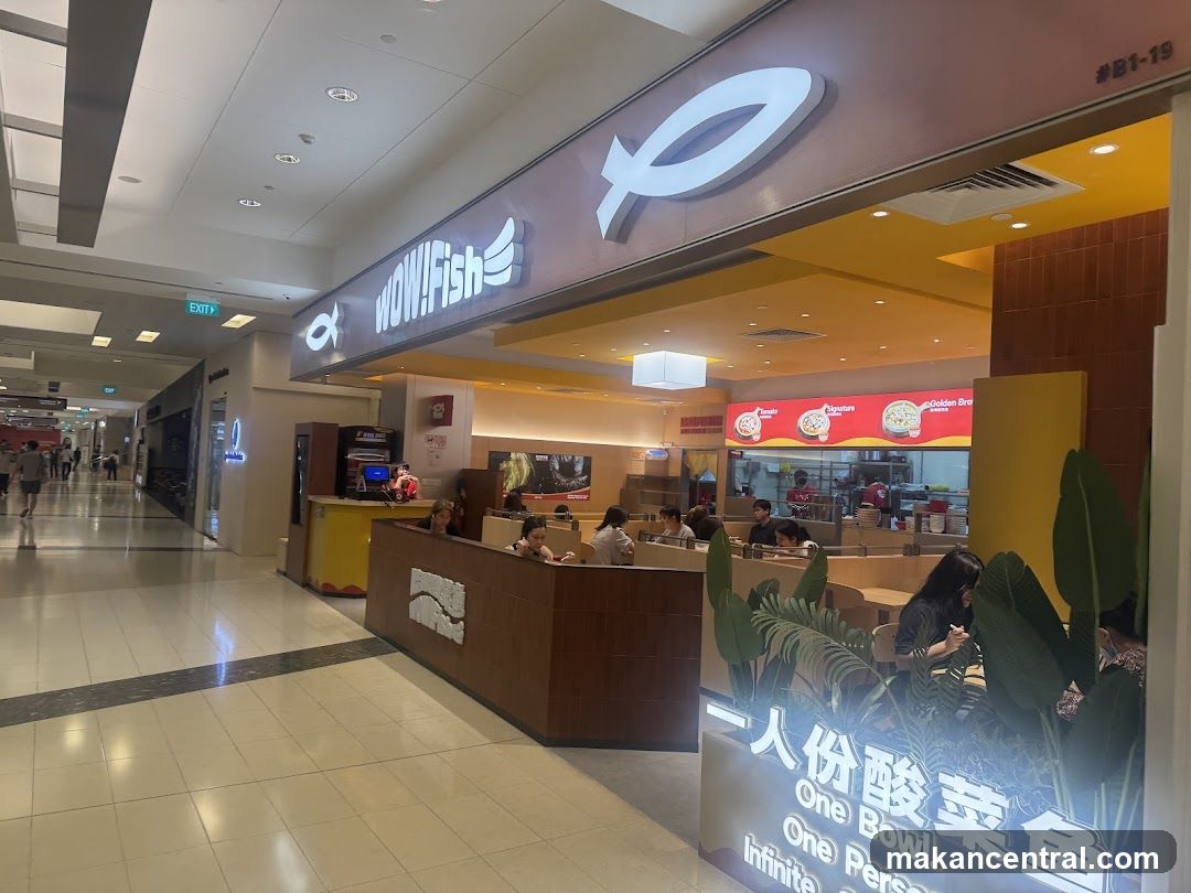 Restaurant Interior with Signage