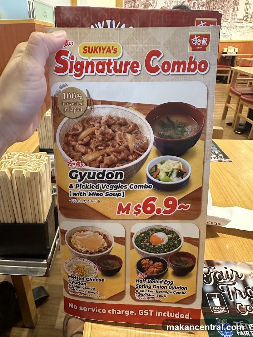 Sukiya's Signature Combo