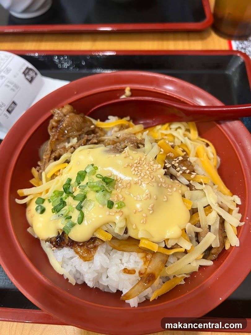 Beef and Cheese Rice Bowl