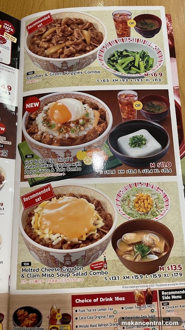 Menu Items