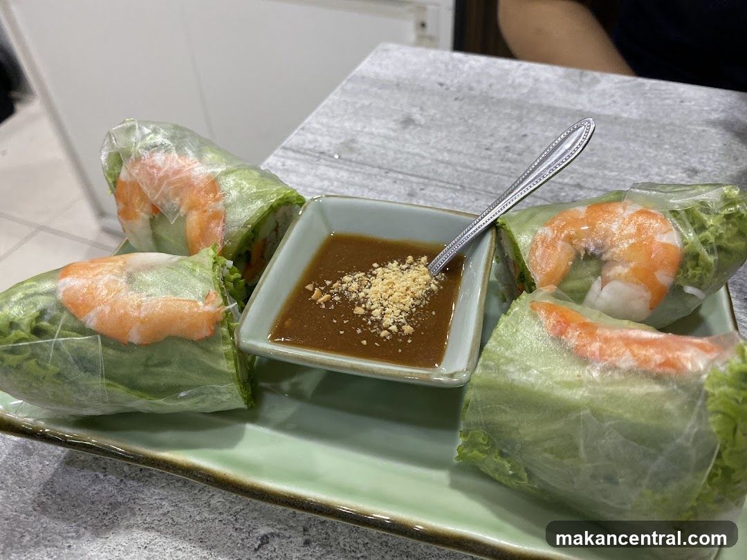 Fresh Spring Rolls with Peanut Sauce