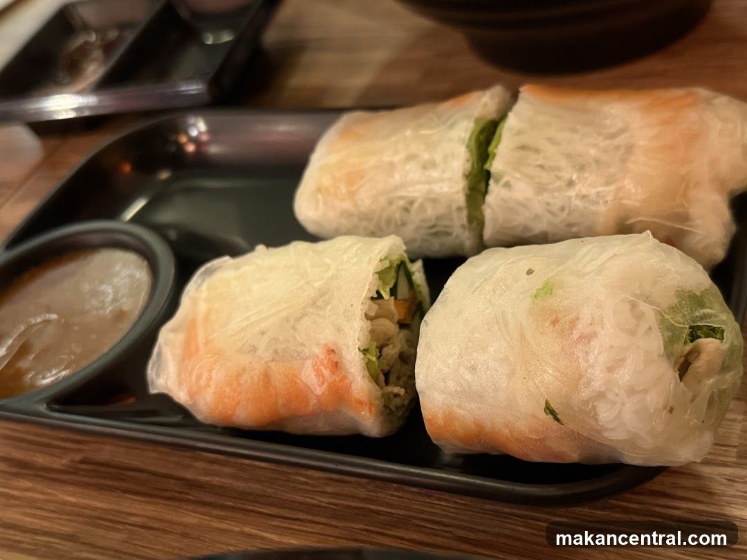 Fresh Spring Rolls with Peanut Sauce