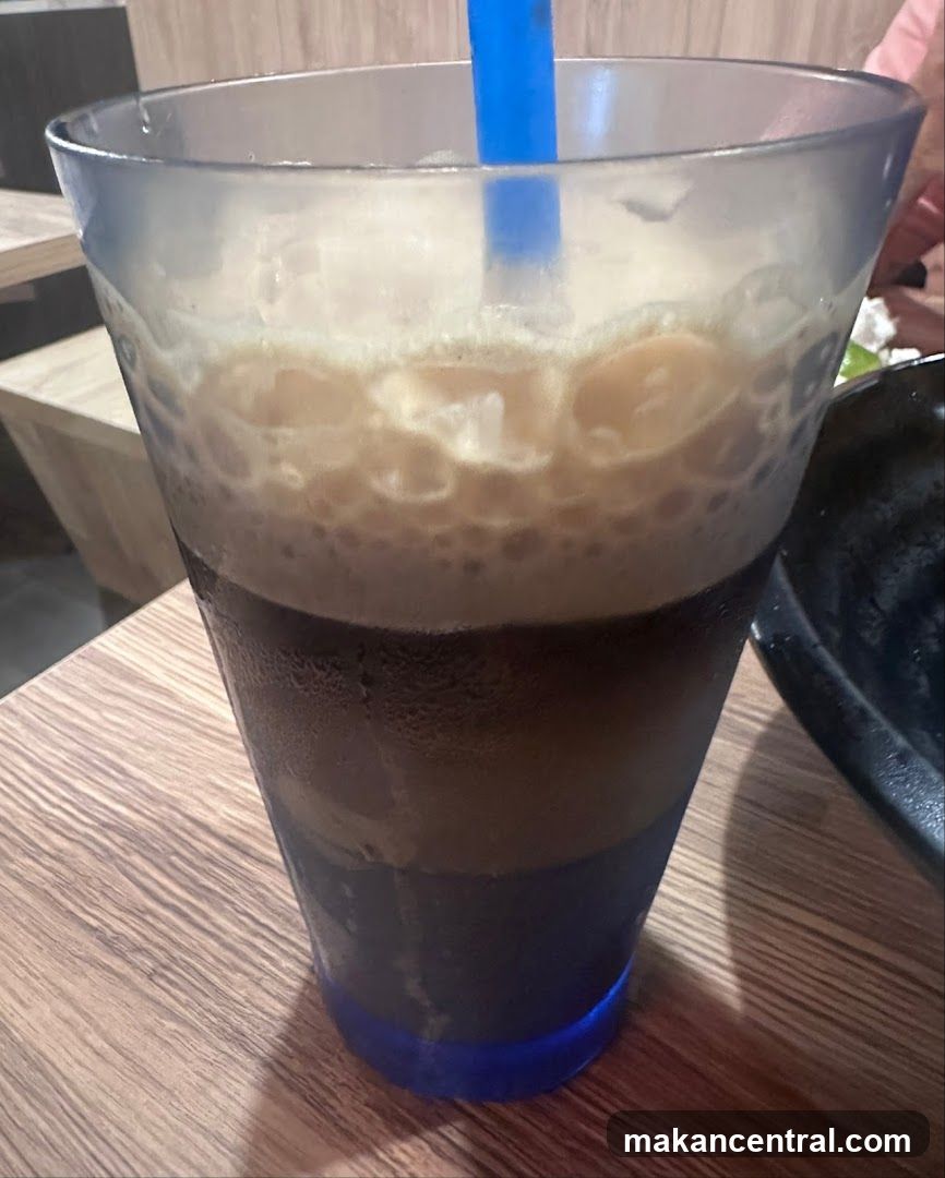 Layered Drink with Foam