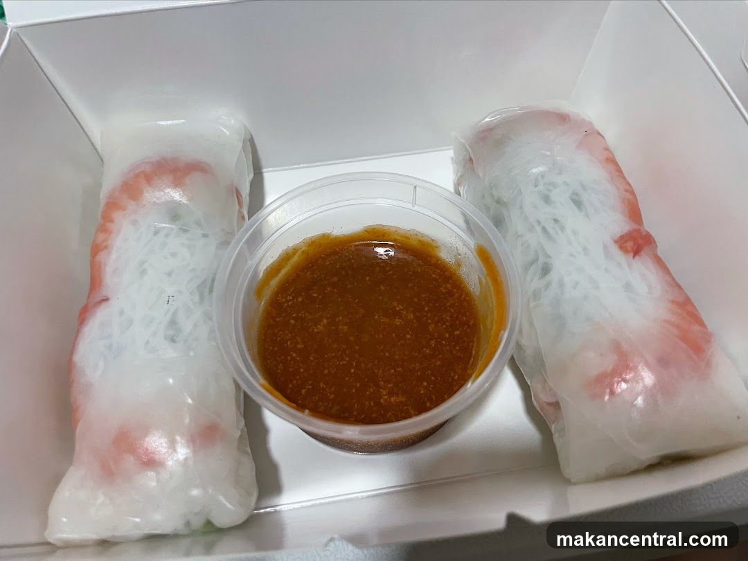 Fresh Spring Rolls with Peanut Sauce