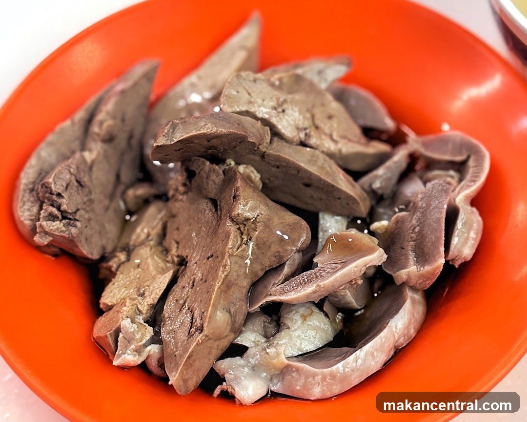 Sliced Offal Dish