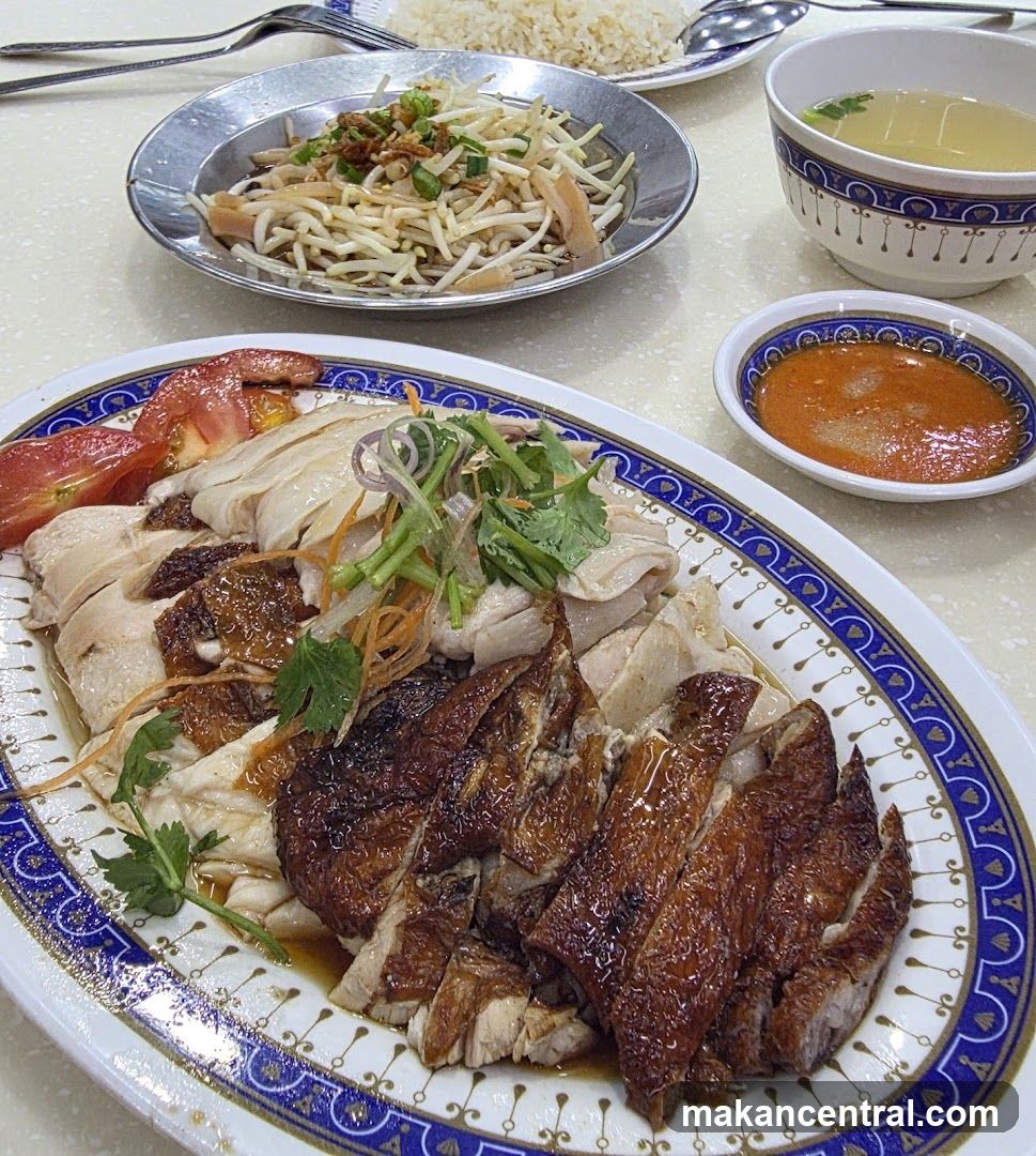 Hainanese Chicken Rice Platter
