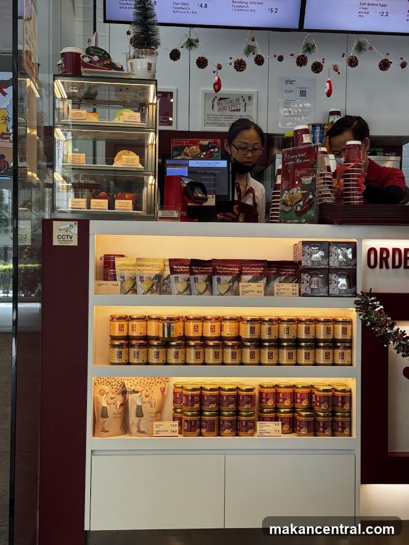 Cafe Counter with Jars of Spread