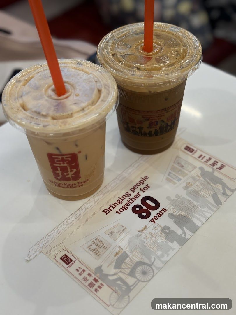 Ya Kun Kaya Toast Drinks and Promotional Material