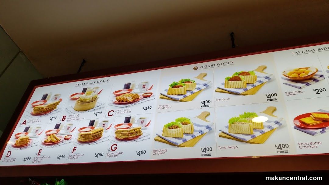 Value Set Meals and Toastwiches