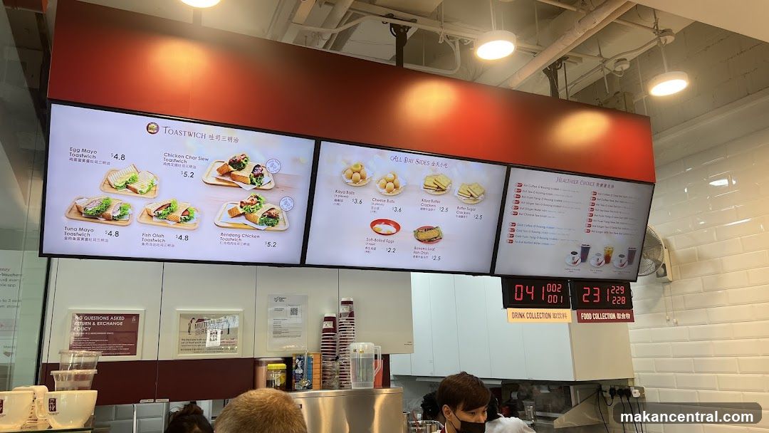 Toastwich Menu