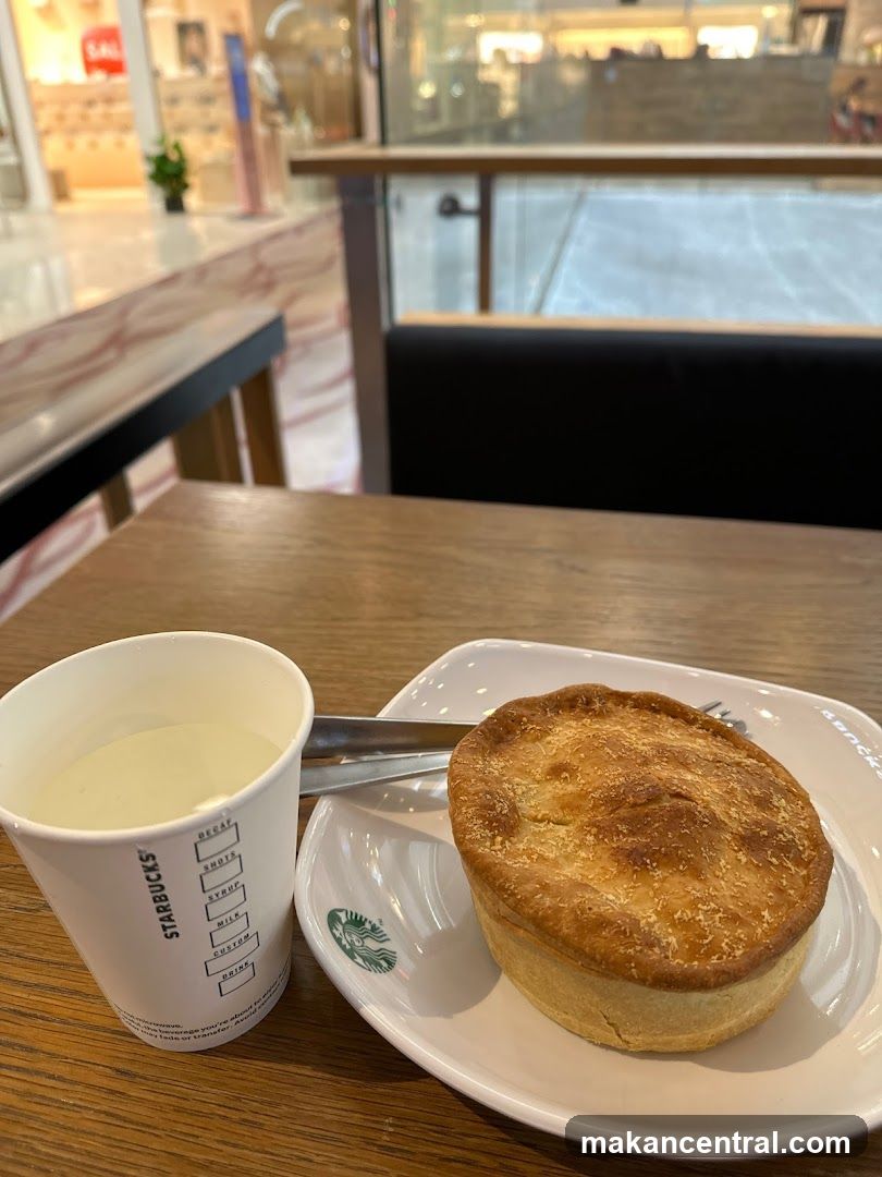 Starbucks Pie and Drink