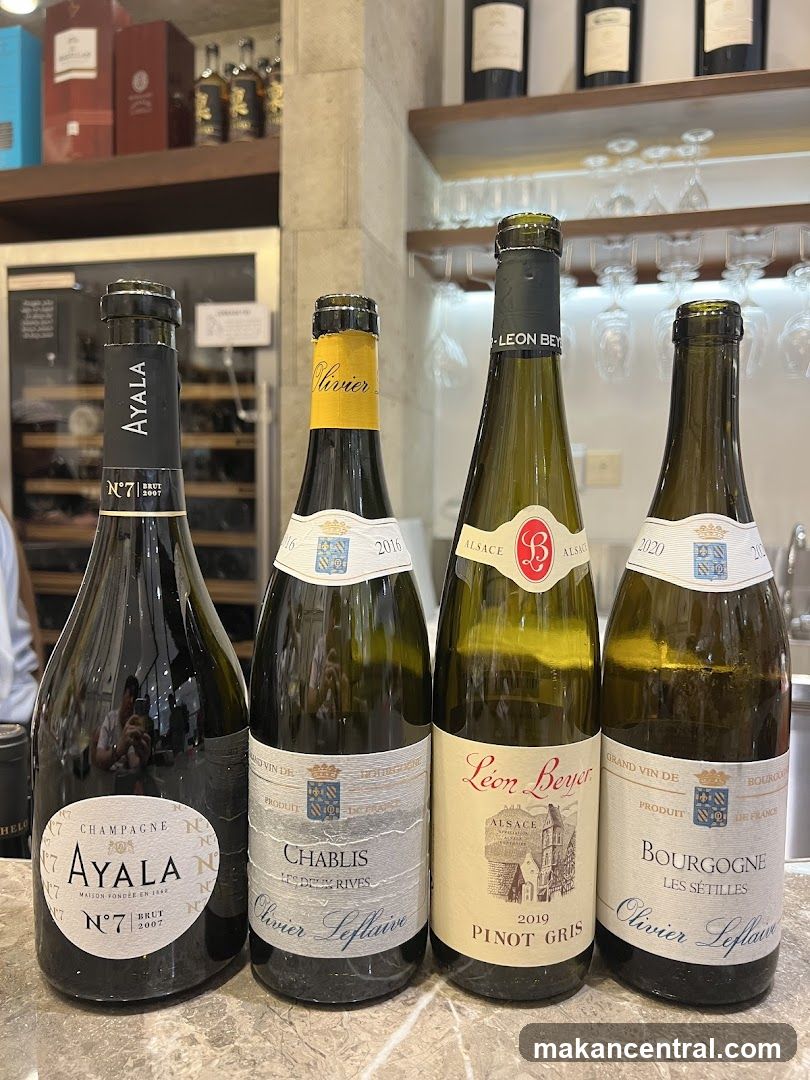 Four bottles of wine
