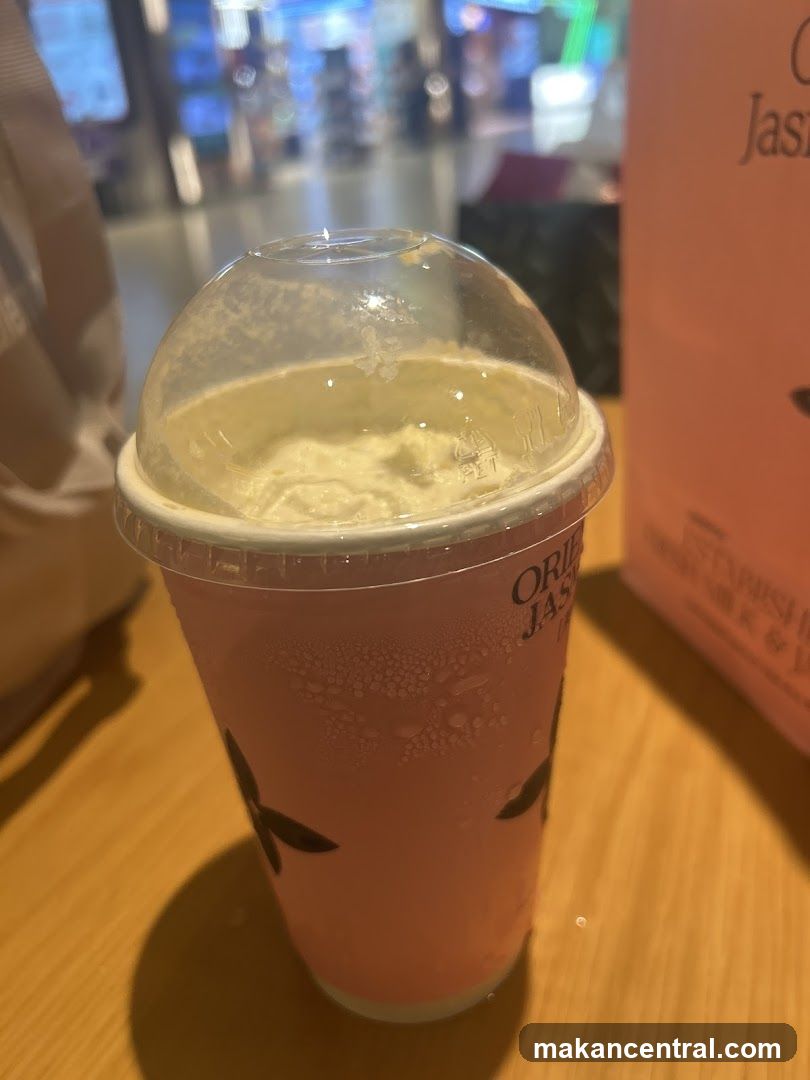 Drink in a pink cup