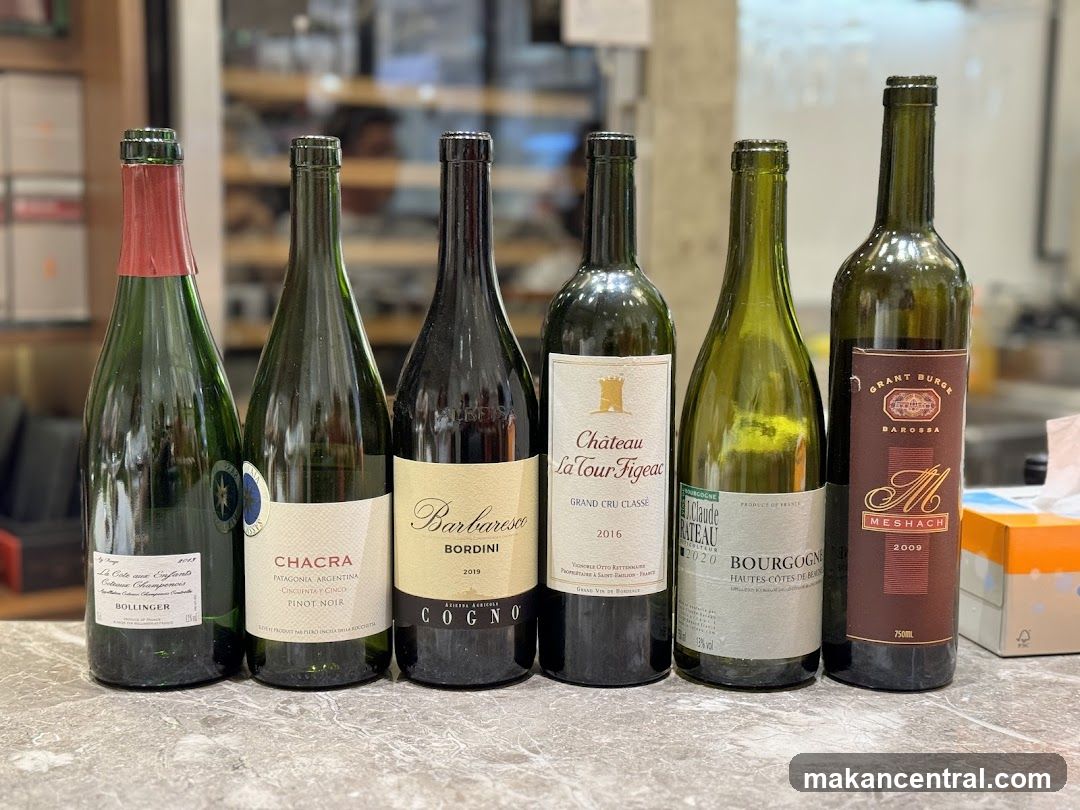 Assortment of Wine Bottles