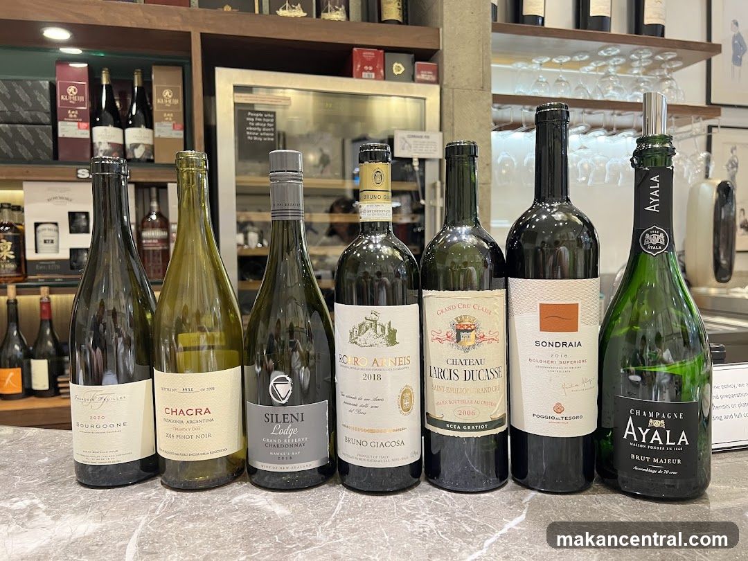 Assortment of Wine Bottles