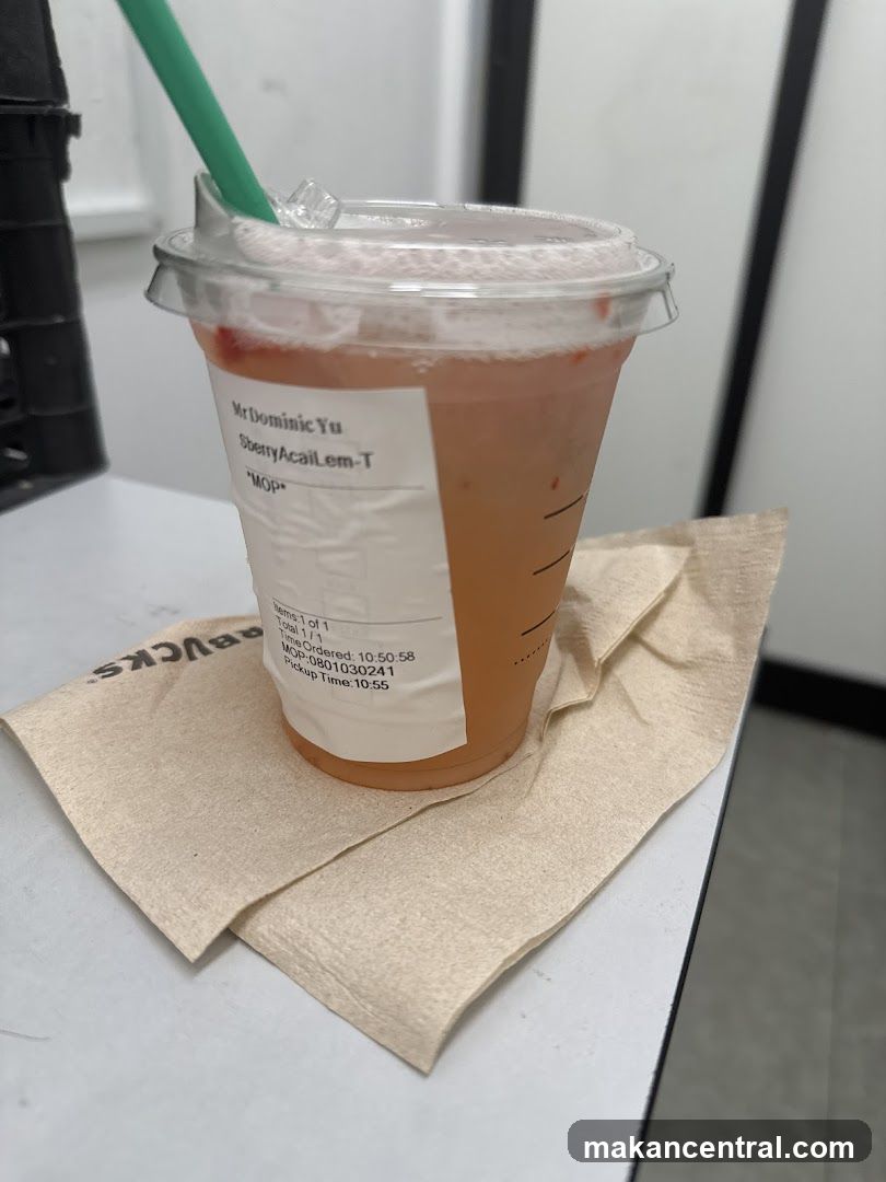 Beverage with Straw