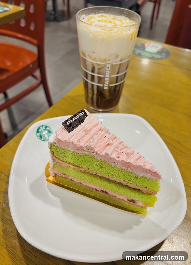 Starbucks Cake and Drink